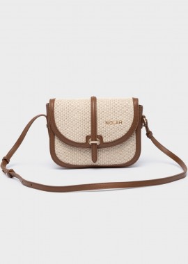 NOLAH ΓΥΝΑΙΚΕΙΑ ΤΣΑΝΤΑ BYRON CREAM DARK BROWN