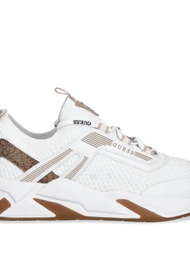 GUESS - GUESS GENGA ΠΑΠΟΥΤΣΙ ΓΥΝΑΙΚΕΙΟ FLPGENFAP12 WHITE