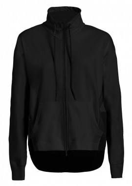 Deha Luxe Combined Γυναικεία Ζακέτα Φούτερ Μαύρη B74163-10009