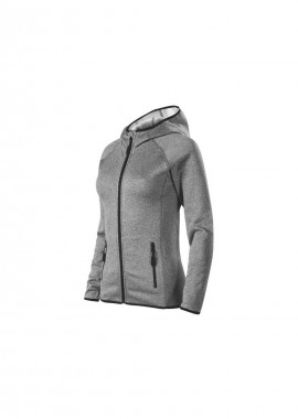 Malfini Direct Γυναικεία Ζακέτα Φούτερ με Κουκούλα Γκρι MLI-41812