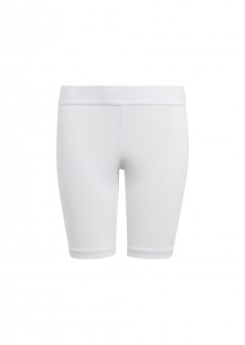 Adidas Παιδικό Κολάν Αθλητικό Κοντό Λευκό Techfit IA1210