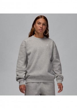 Jordan Brooklyn Fleece Women's CrewNeck Sweatshirt Dark Grey HeatherWhite FV7074063 MBS