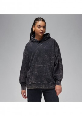 Jordan Flight Fleece Women's SatinLined Washed Hoodie Black FN5738010 MBS