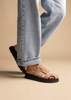TFP - TFP Σουέντ Flatform Clogs - 4599 - Πέτρα
