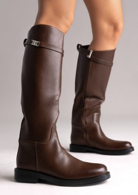 Stephan - Stephan Μπότες ιππασίας με λουράκι - C-362 - Light Brown Matte