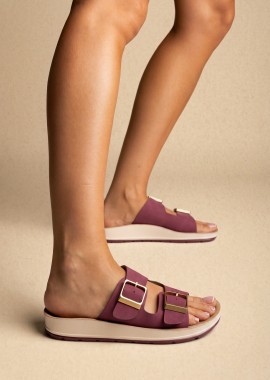 Gold Star - Gold Star Σανδάλια με αγράφες - 6230-A23065 - Bordeaux Suede