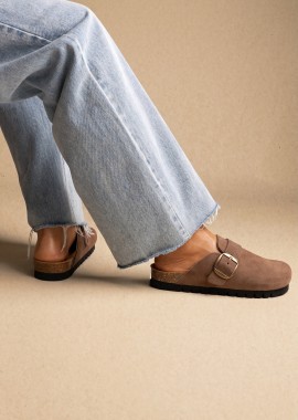 Plakton - Plakton Clogs με πάτο Memory Foam - 186354 - Καφέ Σουέτ