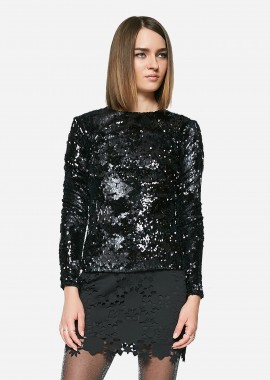 Cutcuutur - Top In Black Sequin