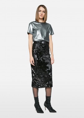 Cutcuutur - Skirt In Black Sequin