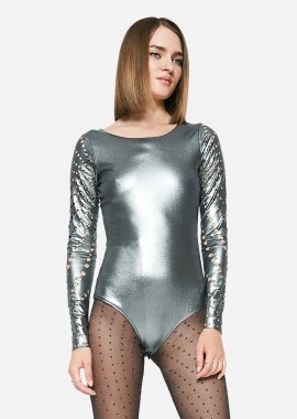 Cutcuutur - Bodysuit In Metallic Foil
