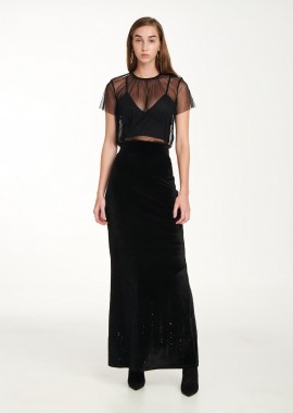 Cutcuutur - Skirt In Black Velvet