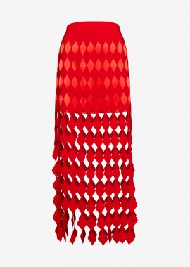 Maxi Skirt in Red