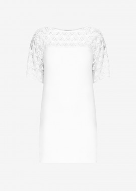 Cutcuutur - T-Shirt Dress in White