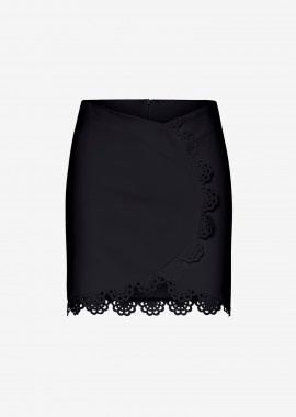 Cutcuutur - Mini Wrap Skirt in Black