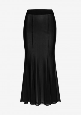 Cutcuutur - Mesh Maxi Skirt in Black