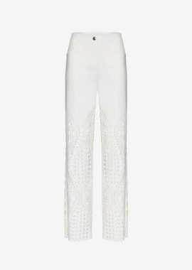 Cutcuutur - Straight Line Pants in White