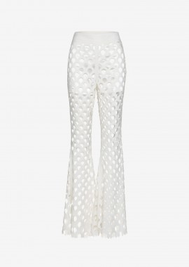 Flared Pants in White