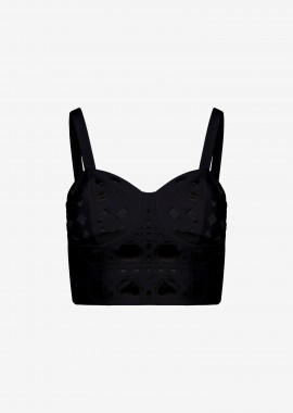 Cutcuutur - Bustier Top in Black