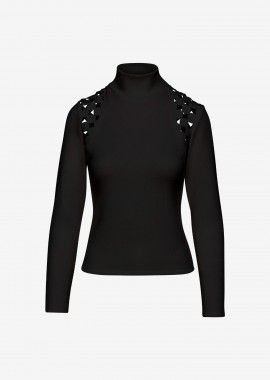 Turtleneck Sweater in Black
