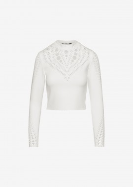 Cutcuutur - Cropped Top in White