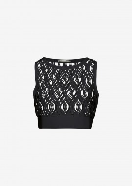 Cutcuutur - Sleeveless Top in Black