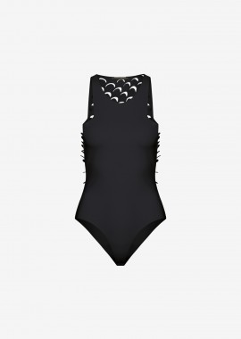 Cutcuutur - Sleeveless Bodysuit in Black