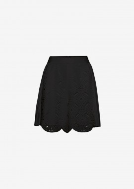 Cutcuutur - Plisse Paneled Shorts in Black