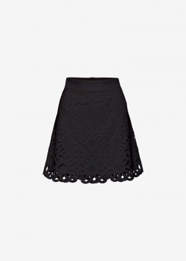 Mini A-Line Skirt in Black