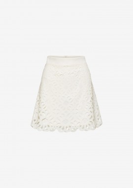 Cutcuutur - Mini A-Line Skirt in White