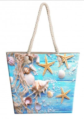 Dimcol - Τσάντα Θαλάσσης Starfish 16 40X45 Digital Print 100% Polyester