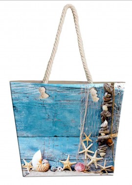 Dimcol - Τσάντα Θαλάσσης Fishing Net 21 40X45 Digital Print 100% Polyester
