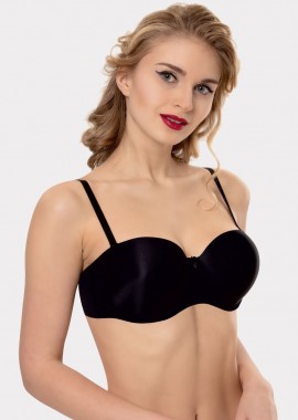 Norddiva - Σουτιεν Strapless Push Up Norddiva Μαύρο