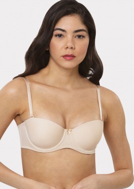Σουτιεν Strapless Balconette Soft Norddiva Μπεζ