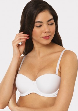 Σουτιεν Strapless Balconette Soft Norddiva Λευκό