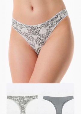 Minerva - Minerva Fimelle Γυναικεία Brazil 2Pack Γκρι 90-81325-832 Γκρι