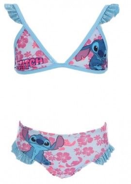 Disney Lilo and Stitch Hibiscus Παιδικό μαγιό μπικίνι Μπλε