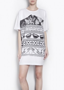 - Mountain T-shirt Dress