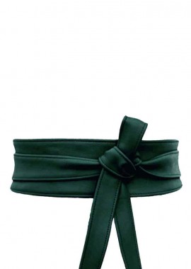 PerfectDress.gr - japanese ζώνη Obi από δερματίνη σε forest green