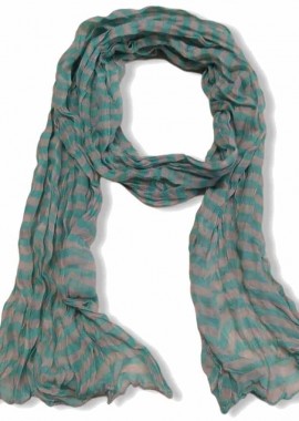 φουλάρι Spring stripe light green