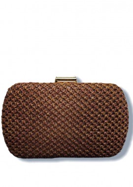 PerfectDress.gr - bohemian τσαντάκι clutch Ellie coffee