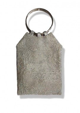 PerfectDress.gr - square '20s glam silver τσαντάκι
