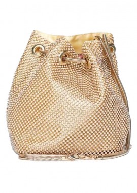 PerfectDress.gr - vintage strass τσαντάκι Petra gold