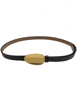 PerfectDress.gr - real leather ζώνη oval bronze black