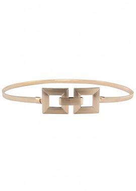 PerfectDress.gr - elastic metallic ζώνη double square