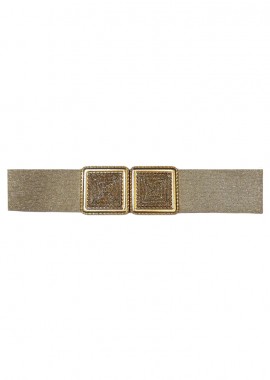 PerfectDress.gr - glam lurex ελαστική ζώνη Square gold
