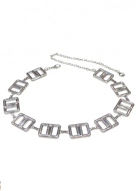 PerfectDress.gr - vintage μεταλλική ζώνη G style silver