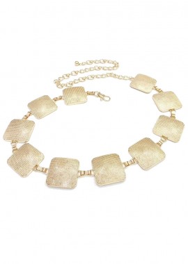 vintage μεταλλική ζώνη Quad gold