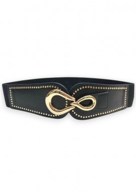 PerfectDress.gr - retro φαρδιά ζώνη Infinity black/gold