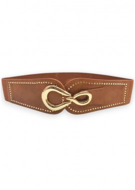PerfectDress.gr - retro φαρδιά ζώνη Infinity tabac