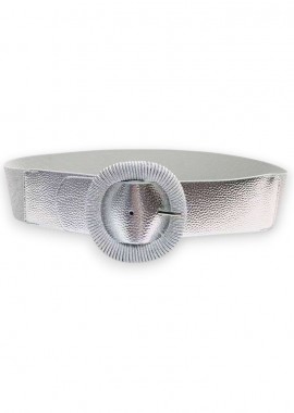 PerfectDress.gr - φαρδιά ελαστική ζώνη Metalin silver